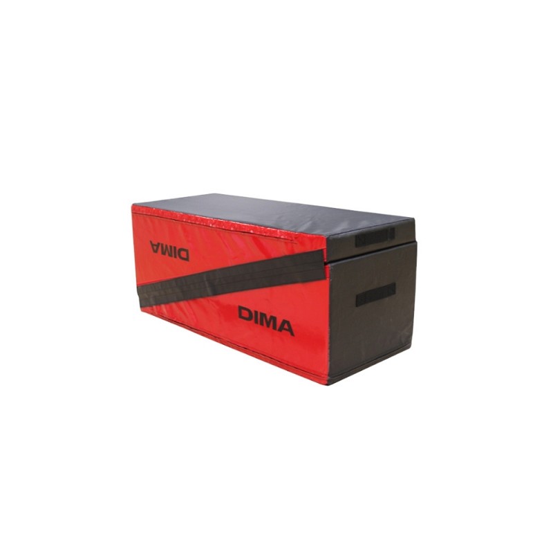  RED AND BLACK TWO-PART FOAM RECTANGLE MODULE - DIMASPORT