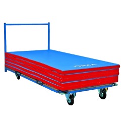 CHARIOT DE TRANSPORT DE TAPIS DE GYMNASTIQUE A PLATEAU - DIMASPORT