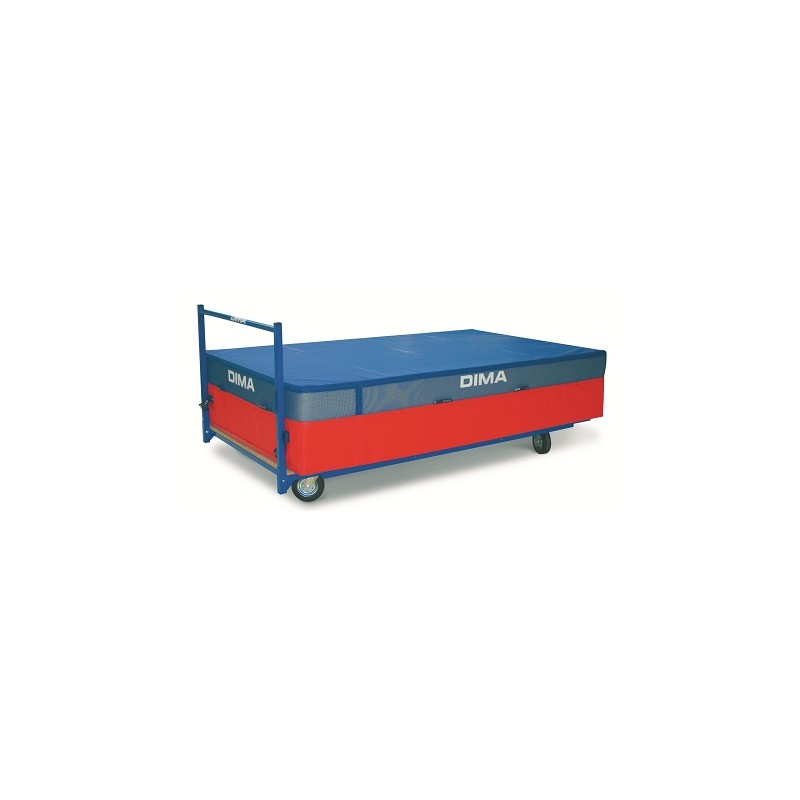 CHARIOT DE TRANSPORT POUR MATELAS ET SAUTOIR 250x122CM - DIMASPORT