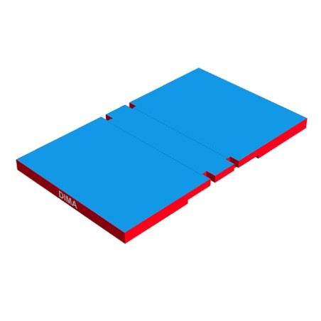 Matelas de reception repliable pour barres paralleles et mixtes 450 x 250 x 20 cm