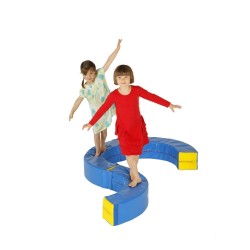 ZIG ZAG GYMNASTICS FOAM BEAM FOR CHILDREN 120X20X20CM - DIMASPORT