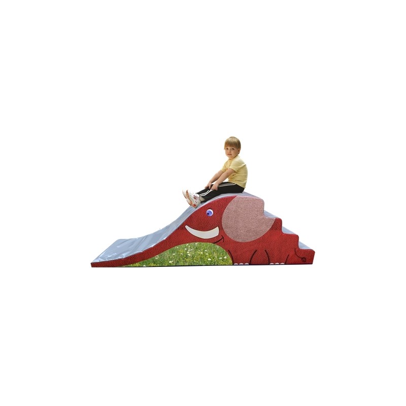 TOBOGGAN EN MOUSSE POUR ENFANT ELEPHANTGLISSE 200X65X60CM - DIMASPORT
