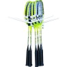 Fixation murale pour 20 raquettes badminton