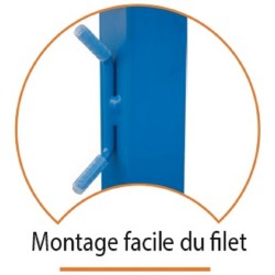 Poteau badminton double entrainementl'unite