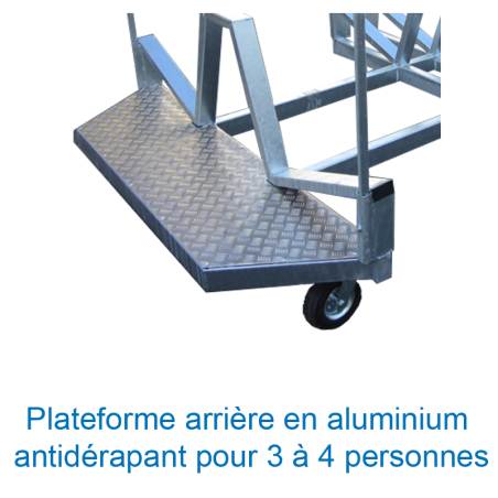Chariot de transport pour 60 haies grande competition