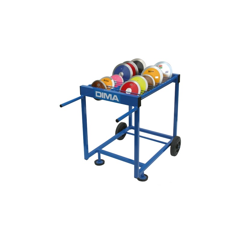 CHARIOT DE TRANSPORT DE DISQUES ATHLÉTISME |CAPACITÉ 28 |DIMASPORT