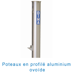 Poteaux hauteur aluminium grand championnat a manivellela paire