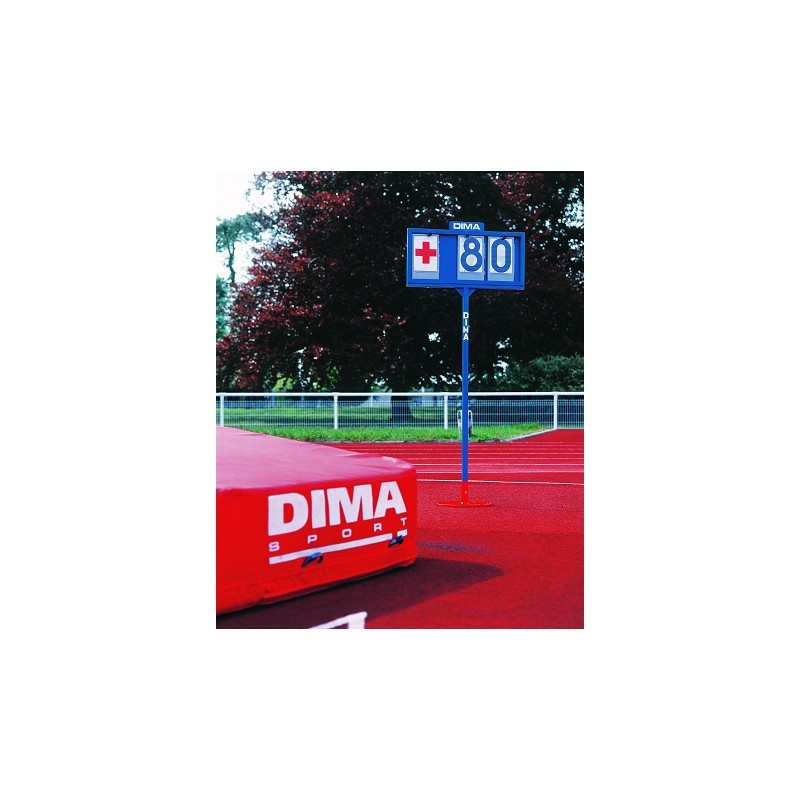 Panneau d'affichage du reglage des poteaux perche