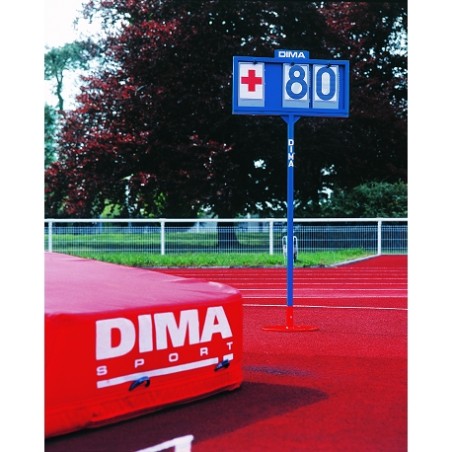 Panneau d'affichage du reglage des poteaux perche