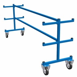 Chariot pour etuis perche mobile