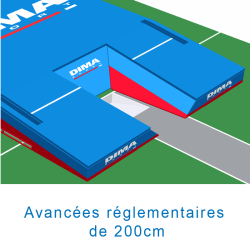 Matelas perche international monohousse 8.00 x 6.00 x 0.80/0.40m