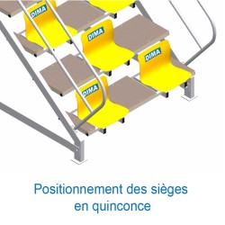 Estrade de juge 8 sieges