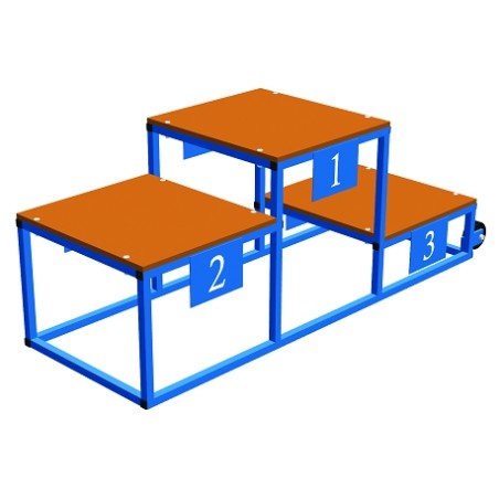 Podium acier 3 places