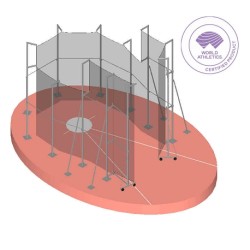 CAGE MARTEAU ALUMINIUM CERTIFIÉE WORLD ATHLETICS A SCELLER |DIMASPORT