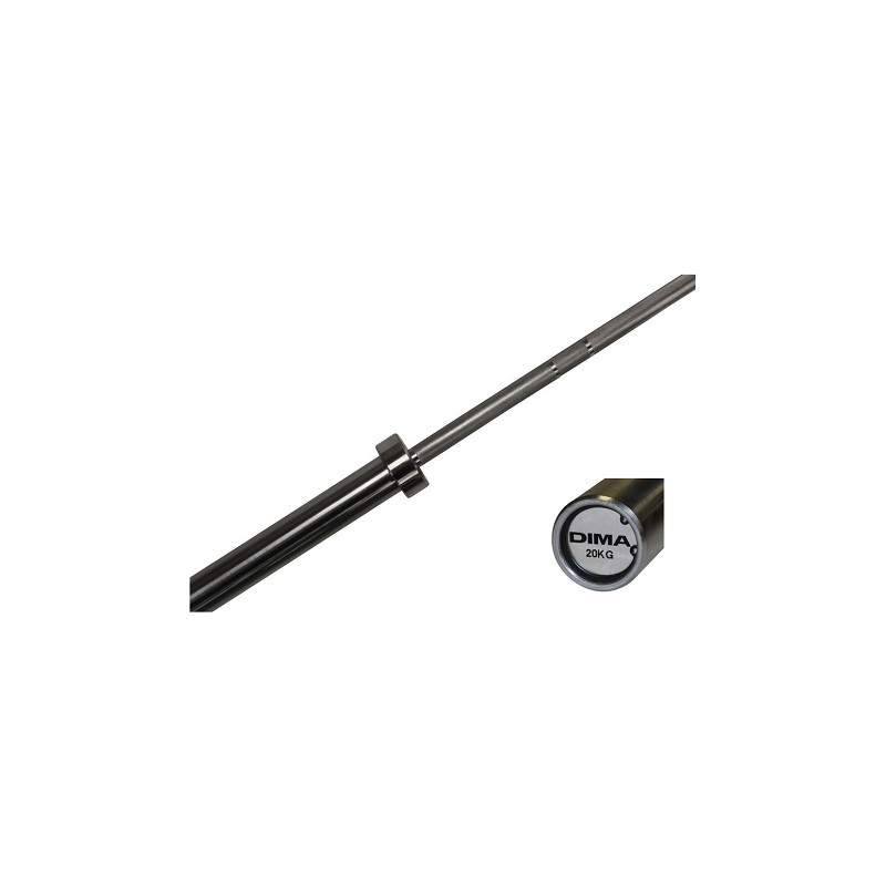 BARRE OLYMPIQUE HALTÉROPHILIE 20KG - CAPACITÉ 450KG - DIMASPORT