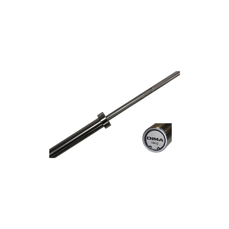 BARRE OLYMPIQUE DE MUSCULATION 15KG - CAPACITY 500KG - DIMASPORT