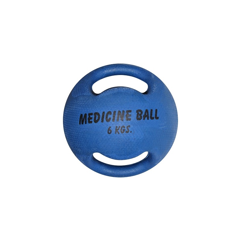MEDICINE BALL A DOUBLE POIGNÉE - 6, 7 ET 8KG - DIMASPORT