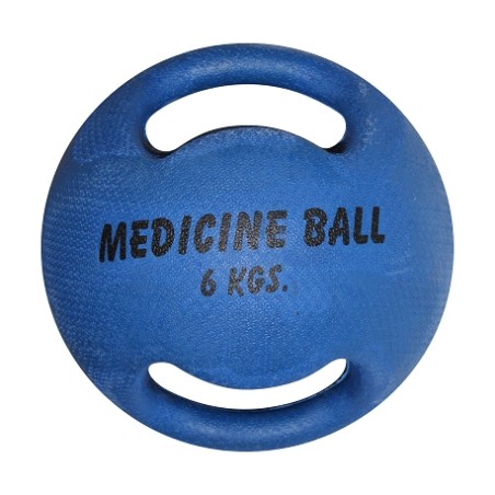 MEDICINE BALL A DOUBLE POIGNÉE - 6, 7 ET 8KG - DIMASPORT
