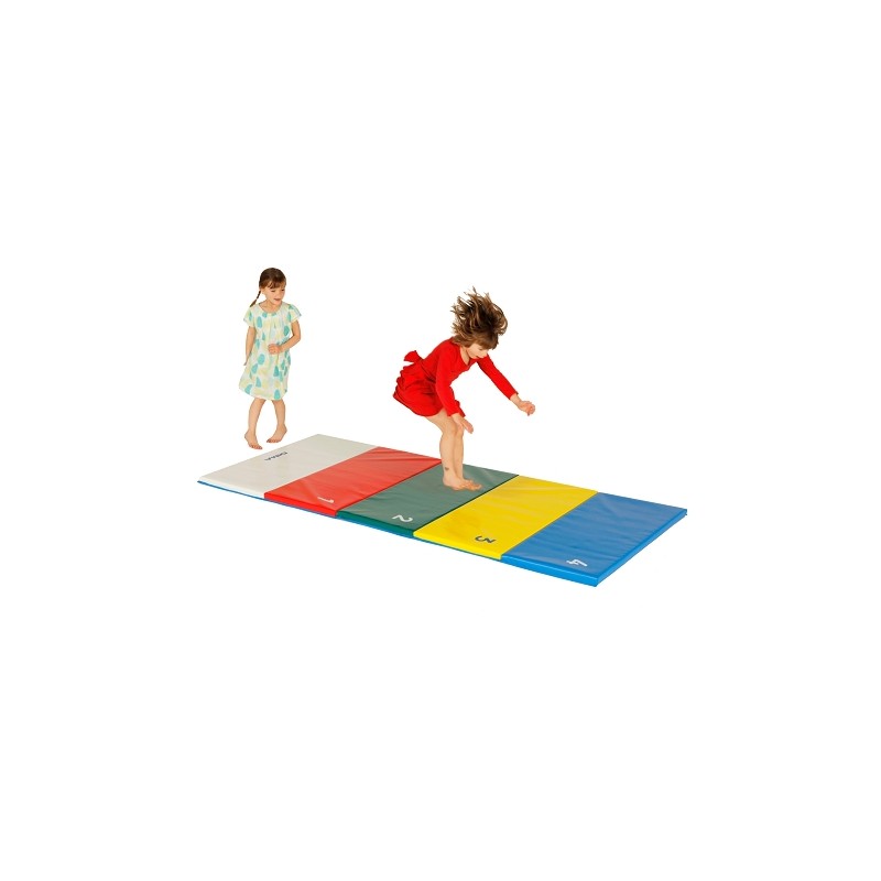 TAPIS FERME DE JEUX REPLIABLE MULTICOLORE 250X100X3CM - DIMASPORT