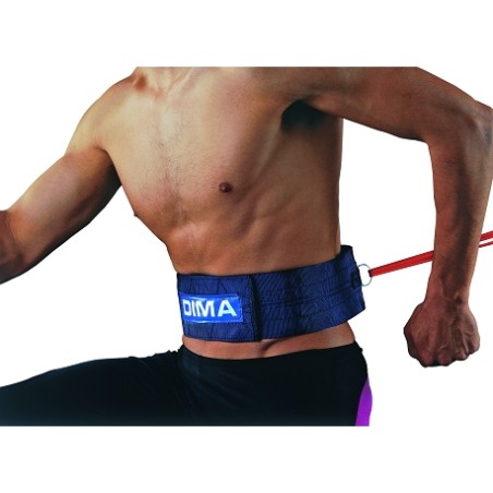 CEINTURE DE TRACTION FERMETURE VELCRO AVEC ANNEAU - DIMASPORT 