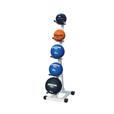 ÉTAGÈRE DE RANGEMENT VERTICALE POUR 5 MEDICINE BALLS | DIMASPORT