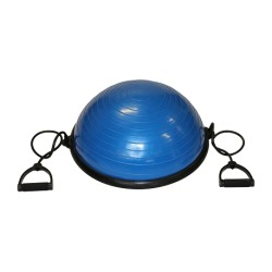 BOSU, BALLON D'ÉQUILIBRE AVEC POMPE ET POIGNÉES - 58 CM - DIMASPORT