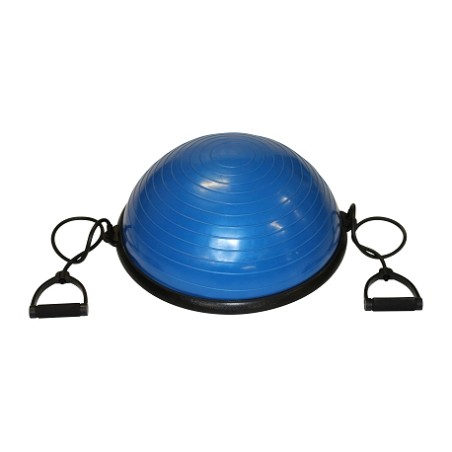 BOSU, BALLON D'ÉQUILIBRE AVEC POMPE ET POIGNÉES - 58 CM - DIMASPORT