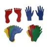 MARQUAGE AU SOL FORME MAIN ET PIED EN VINYLE - LOT DE 10 - DIMASPORT