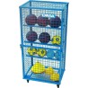 ARMOIRE GRILLAGÉE SUR ROULETTES DE RANGEMENT POUR BALLONS - DIMASPORT