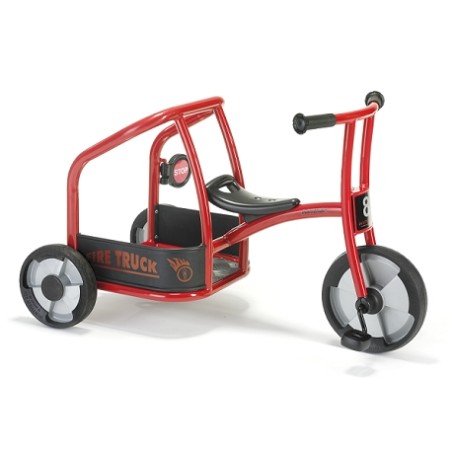 Tricycle bi-place pompier 4-7 ans