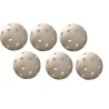 Balle plastique blanche pour unihockey lot de 6