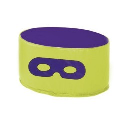 MINI POUF OVAL EN MOUSSE POUR ENFANT 26X34CM