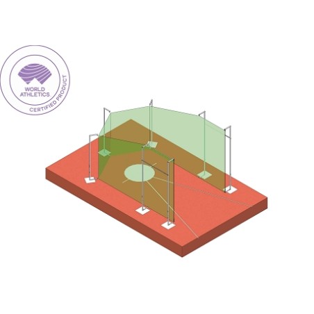 CAGE DISQUE ACIER CERTIFIÉE WORLD ATHLETICS A SCELLER | DIMASPORT