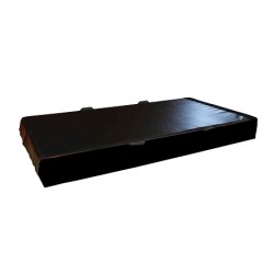 MATELAS DE RÉCEPTION BI-DENSITÉ NOIRSOLIDAIRE EN BOUTS