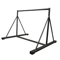BARRE OBSTACLE PARKOUR 1M60 AVEC TIRANTS ET OPTION MODULE MOUSSE