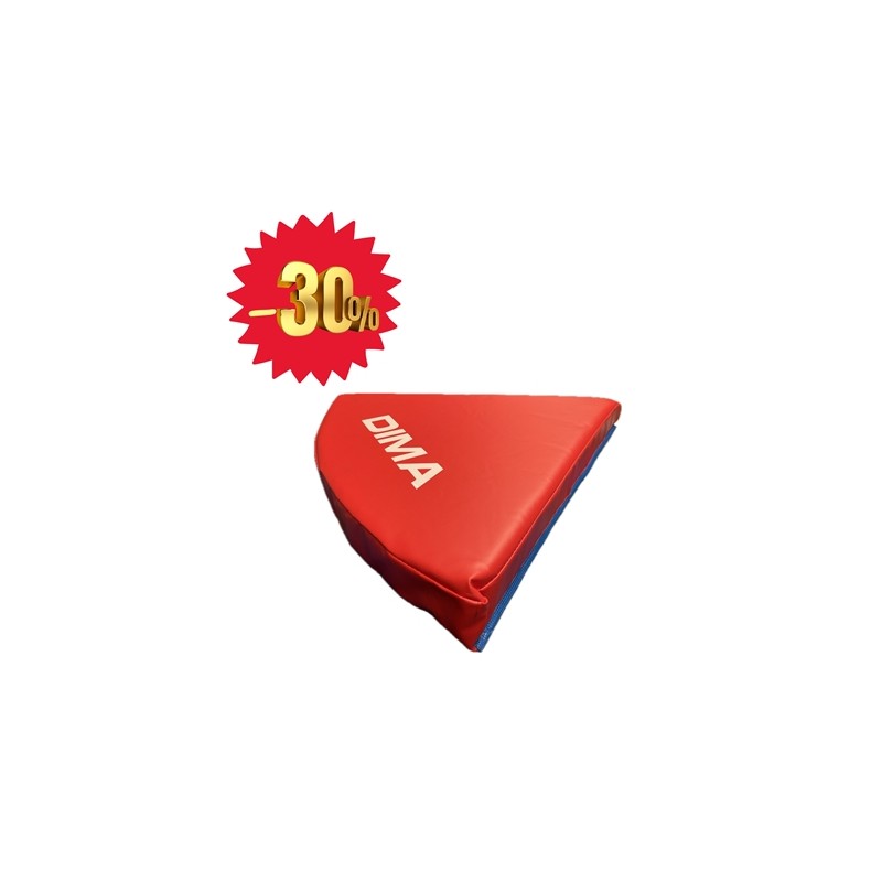 BON PLAN - TAPIS D'ANGLE DIAMETRE 120CM X 60° EPAISSEUR 7CM - ROUGE