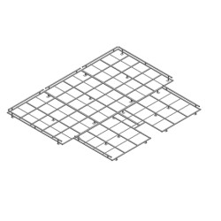 Caillebotis galvanise pour sautoir perche basic4.25x5.00x0.10m