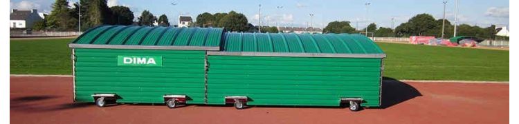 ABRIS ET GARAGE EXTÉRIEUR POUR EQUIPEMENTS SPORTIF | DIMASPORT