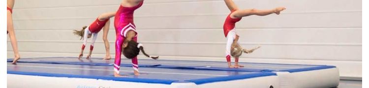 Pistes et éléments gonflables de gymnastique